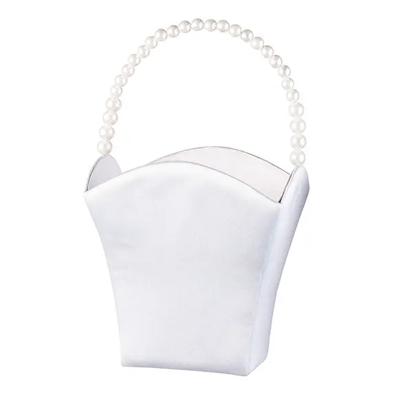 Pearl Handle Flower Girl Basket