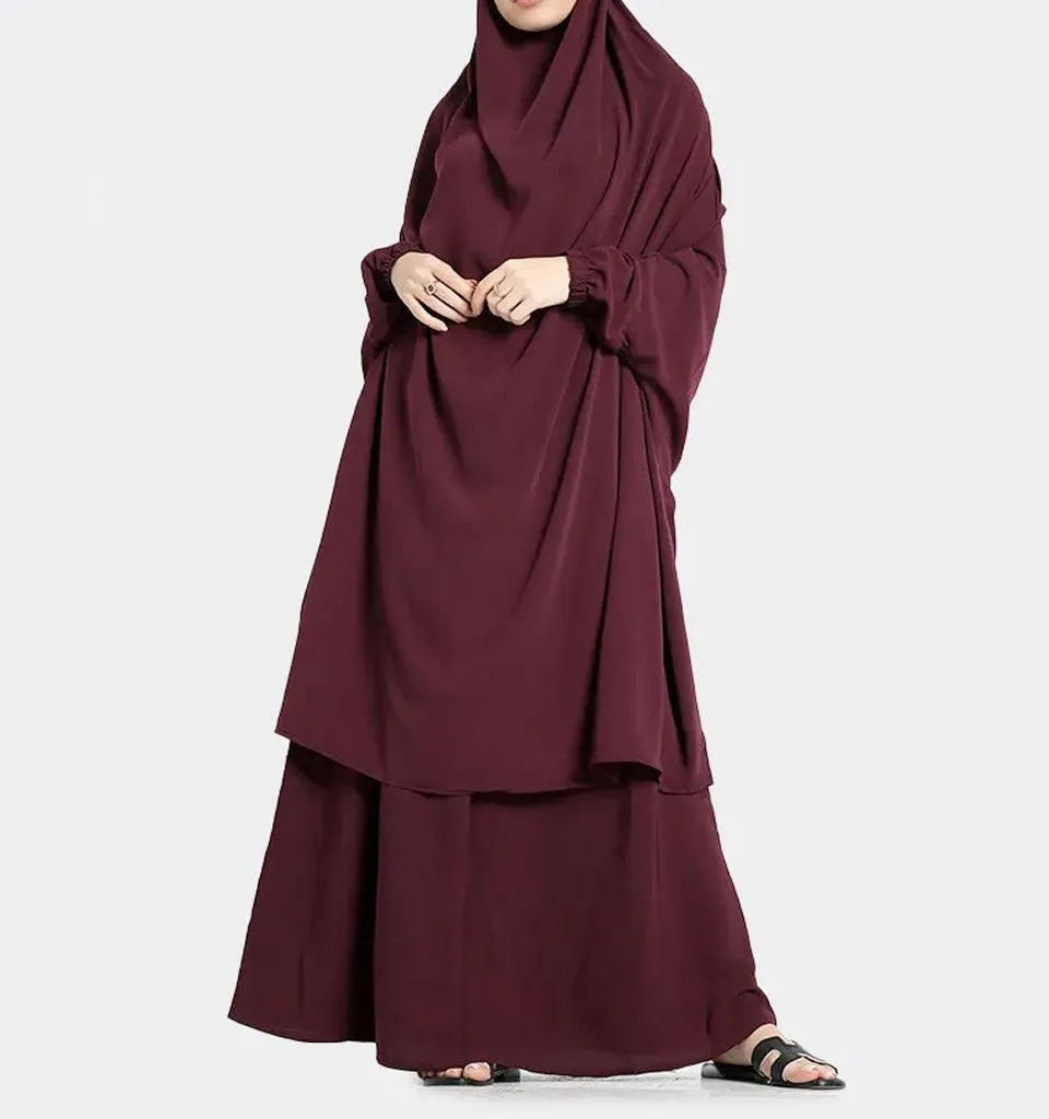 Plum 2 Piece Jilbab