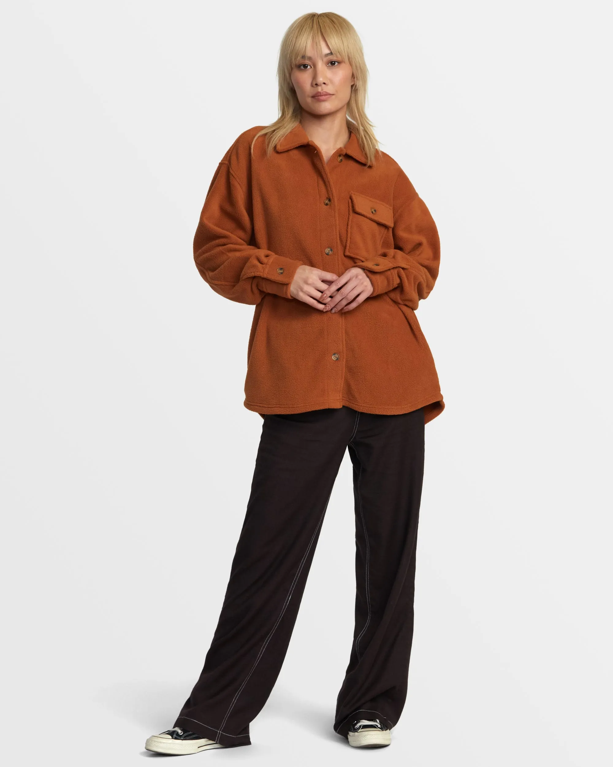 Polar Birdie Shacket Overshirt - Mocha Bisque