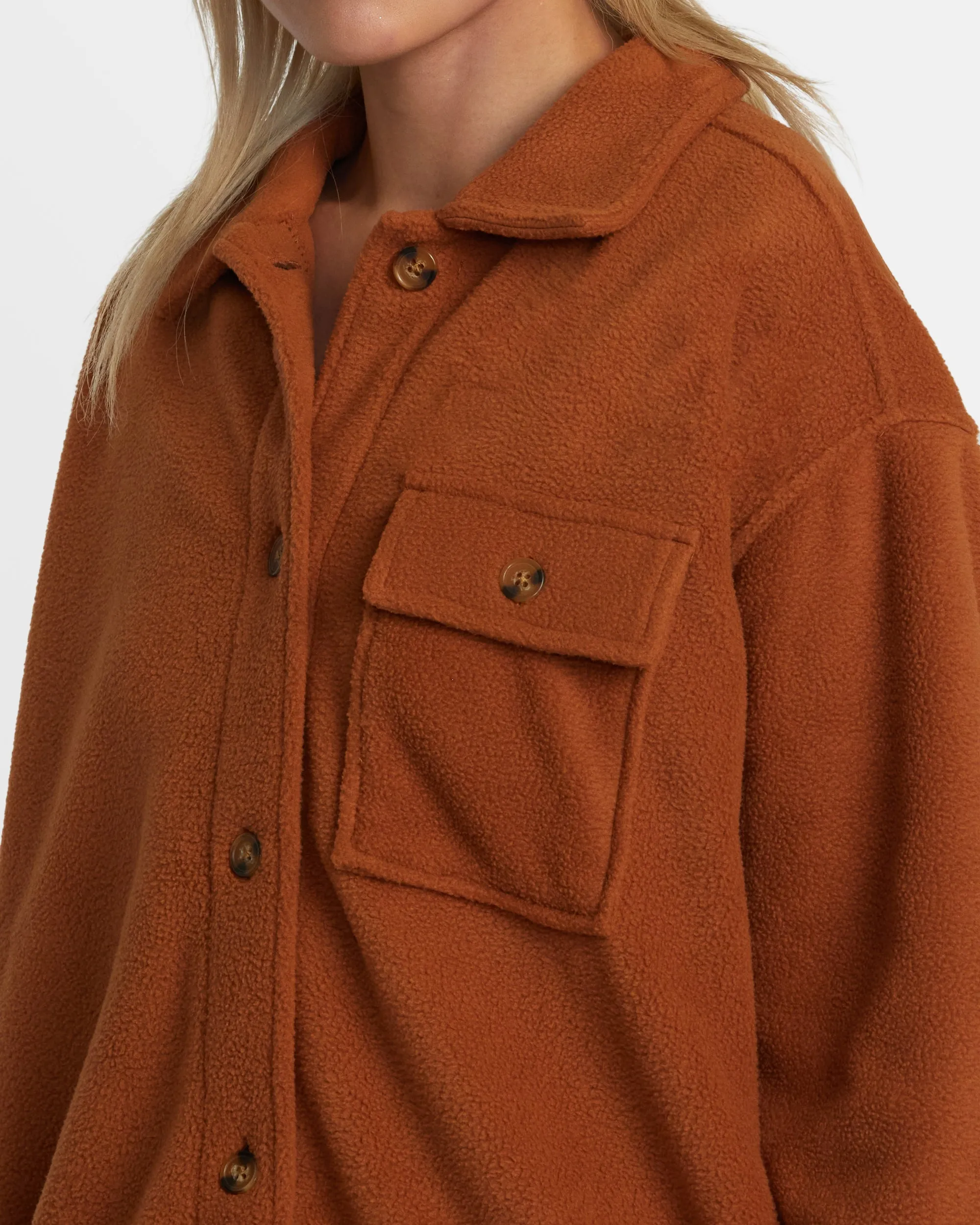 Polar Birdie Shacket Overshirt - Mocha Bisque