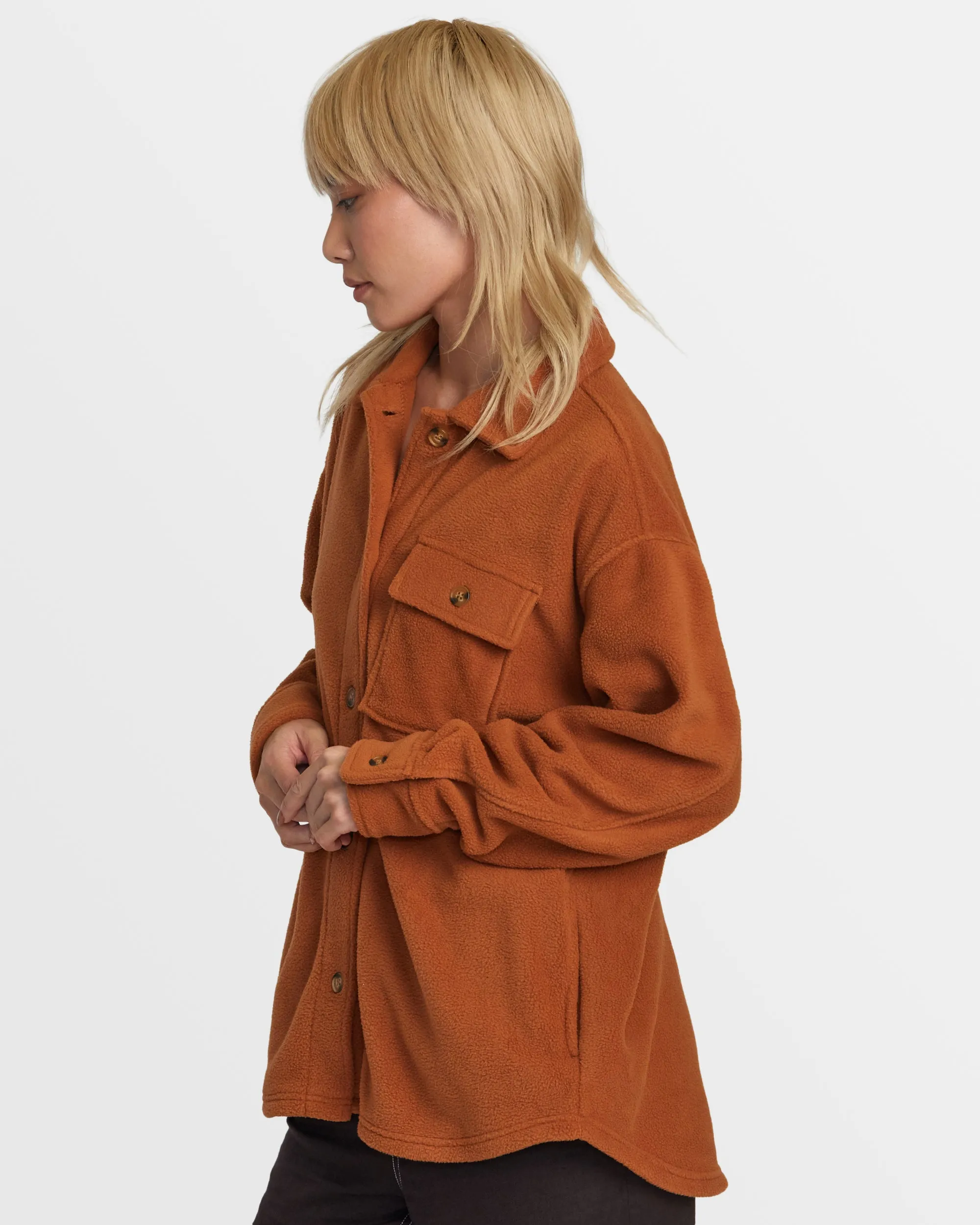 Polar Birdie Shacket Overshirt - Mocha Bisque