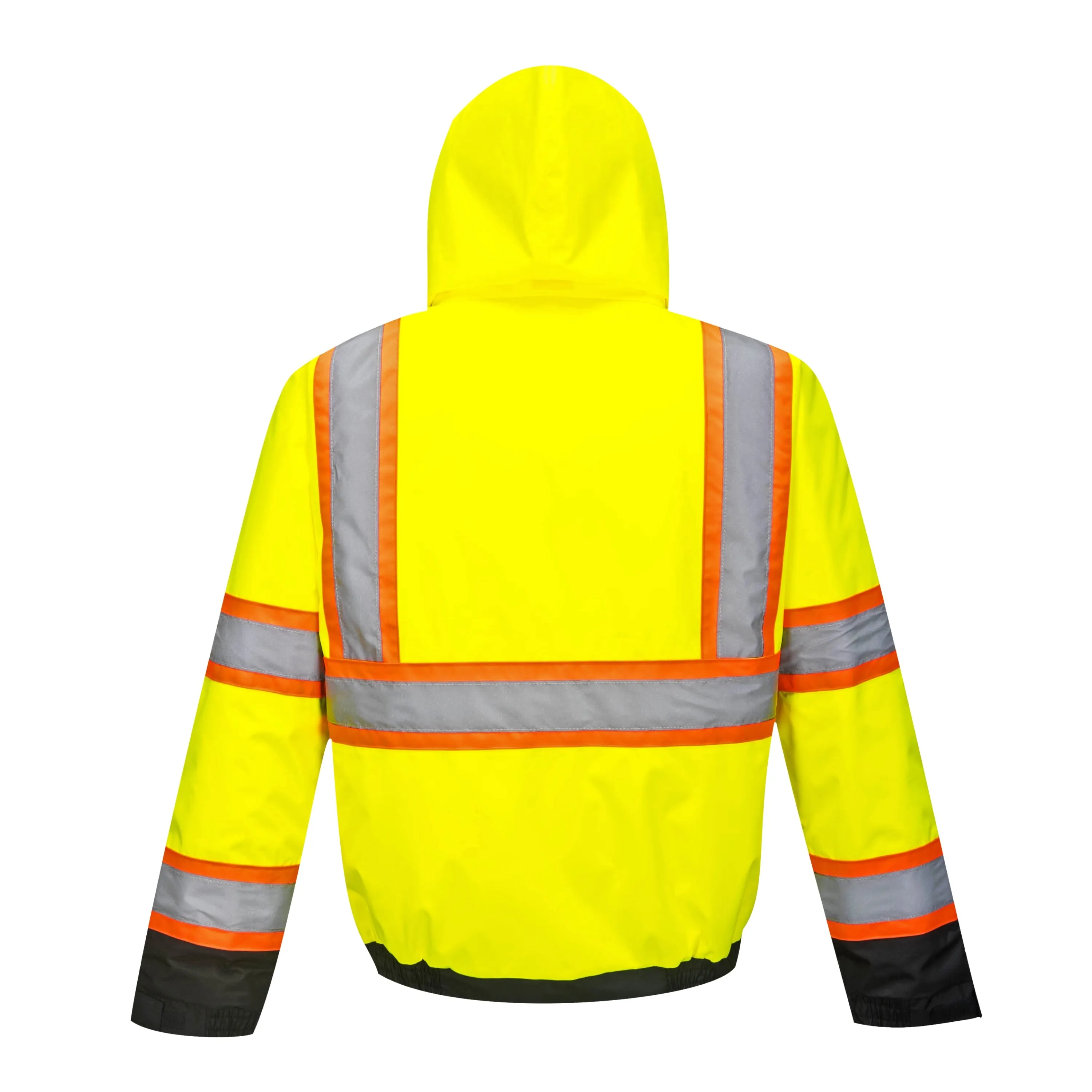 PORTWEST® Hi Vis Bomber Jacket with Reflective Contrast Tape - ANSI Class 3 - US368