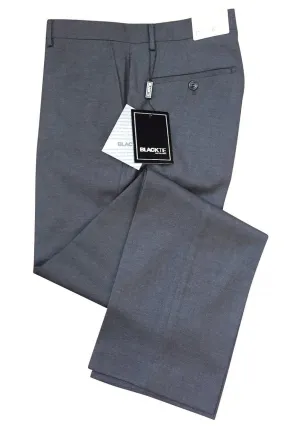 "Bradley" Steel Grey Luxury Wool Blend Suit Pants