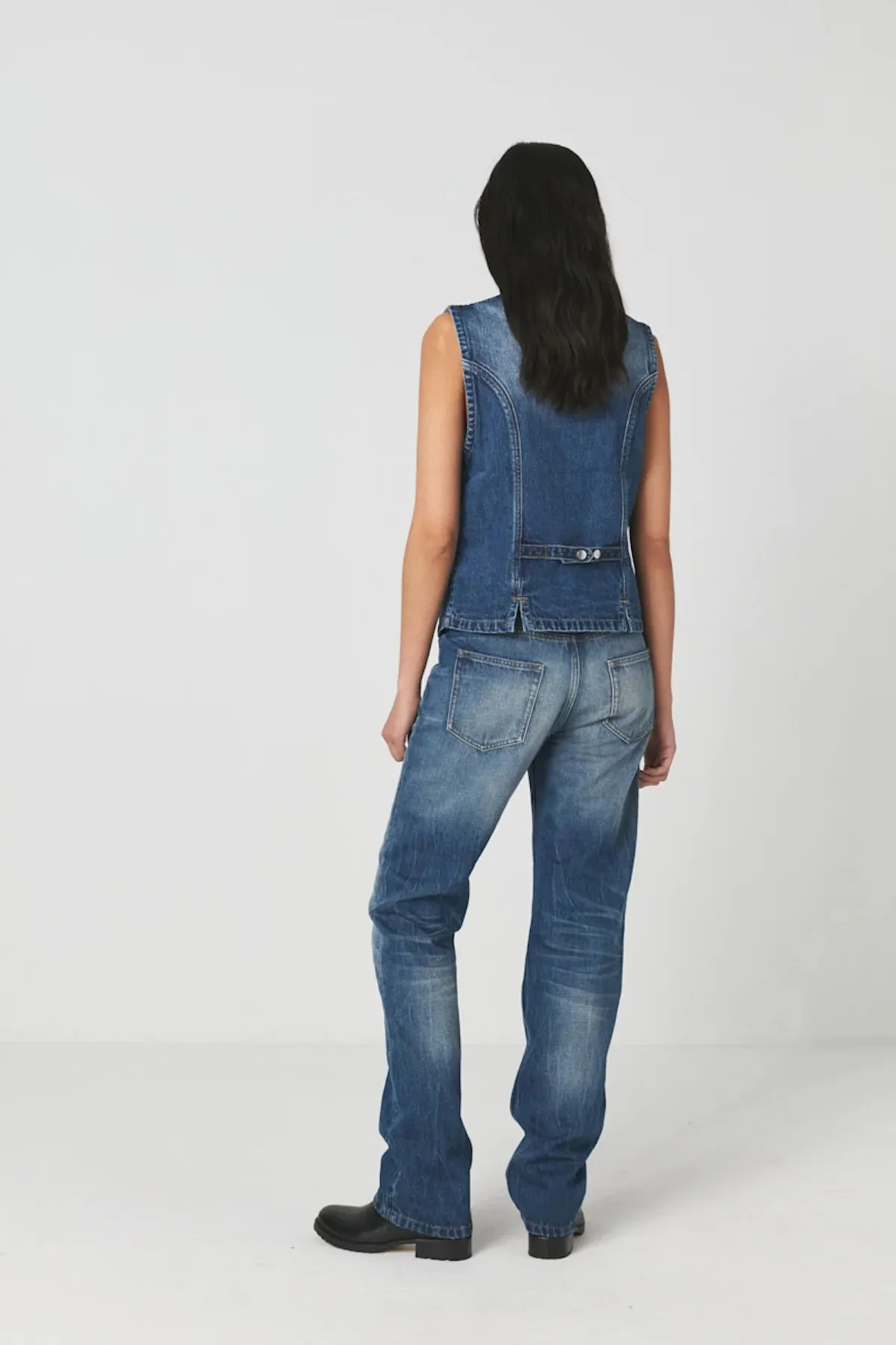 Rabens Saloner Denim Banu Vest