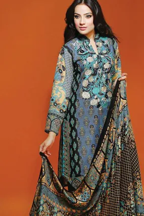 RajBari Silk Karandi Winter Collection 2015 - 1B