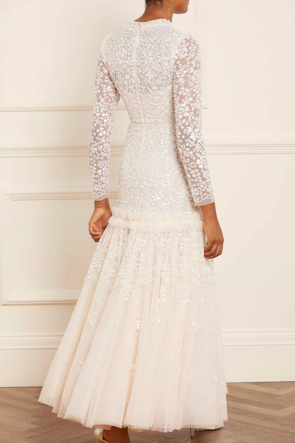 Regal Rose Gloss Long Sleeve Gown