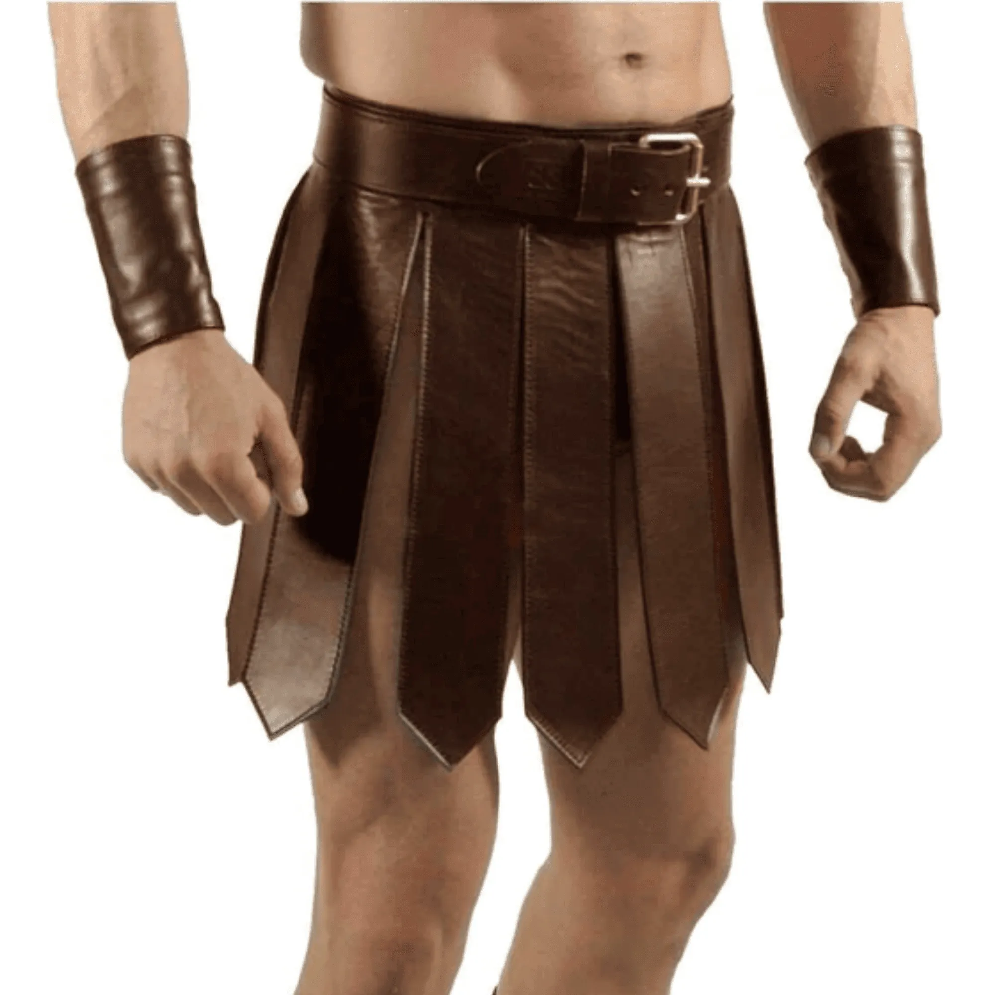 Roman Gladiator Kilt Set with Wristbands