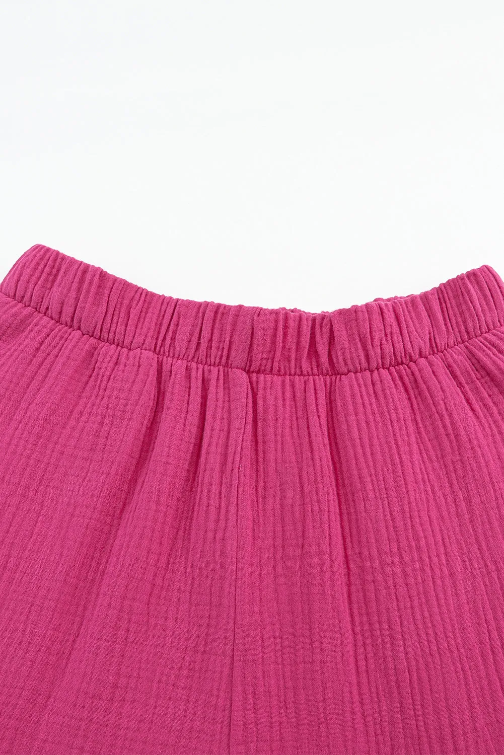 Rose Ruffle High Waist Flared Pants