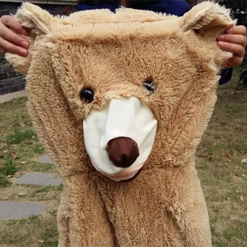 Selling Toy Big Size 160cm American Giant Bear Skin  kawaii Teddy Bear Coat Good Quality Factary Price Soft Toys For Girls