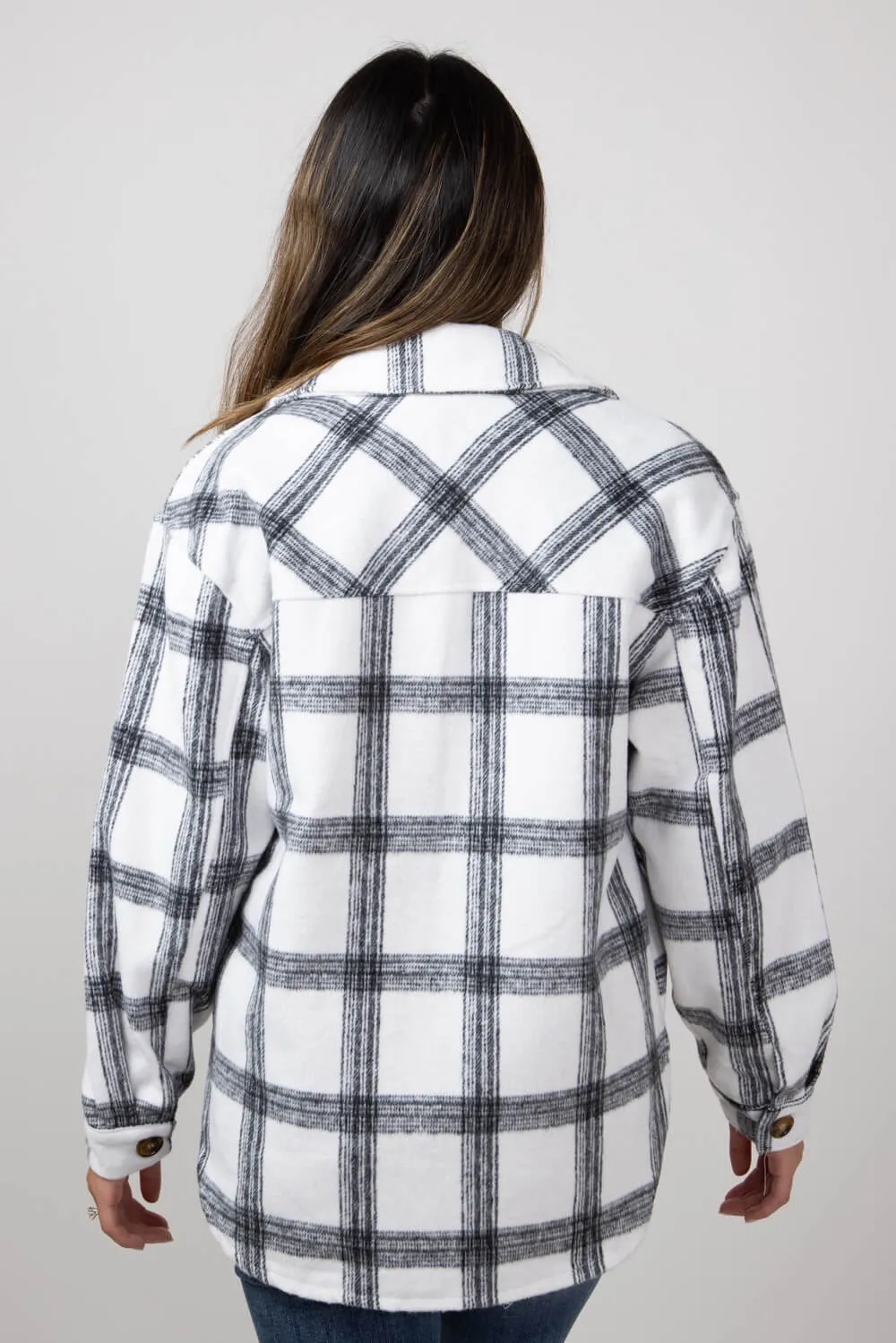 Simply Southern Plaid Shacket for Women in Brush | PP-0224-SHKT-JKT-BRUSH