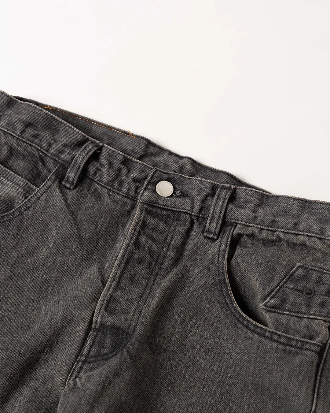 SLIM FLARE DENIM PANTS -Sharon- .06【WASH BLACK】