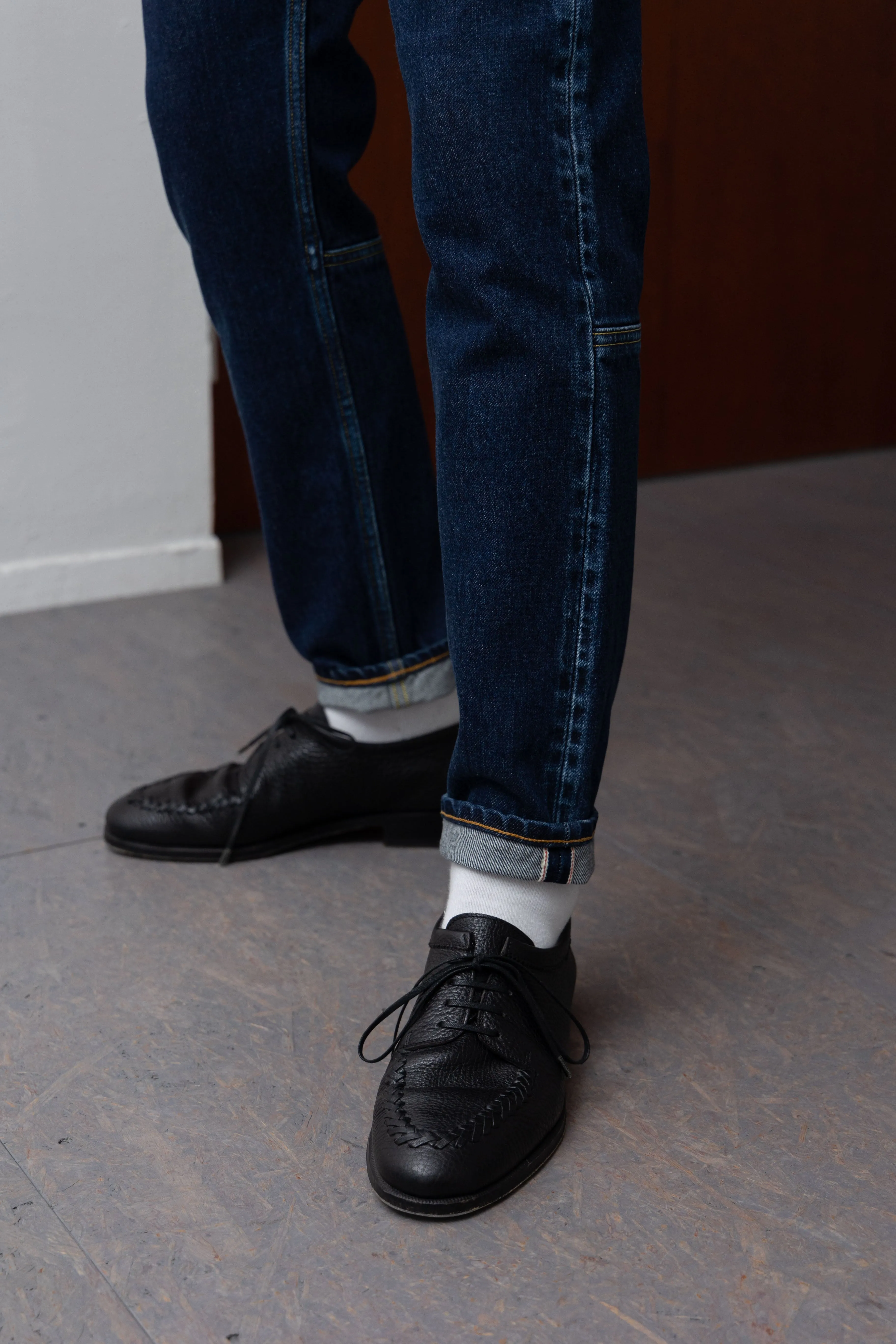 SLIM TAPERD SELVEDGE DENIM PANTS -Anderson- .06【WASH INDIGO】