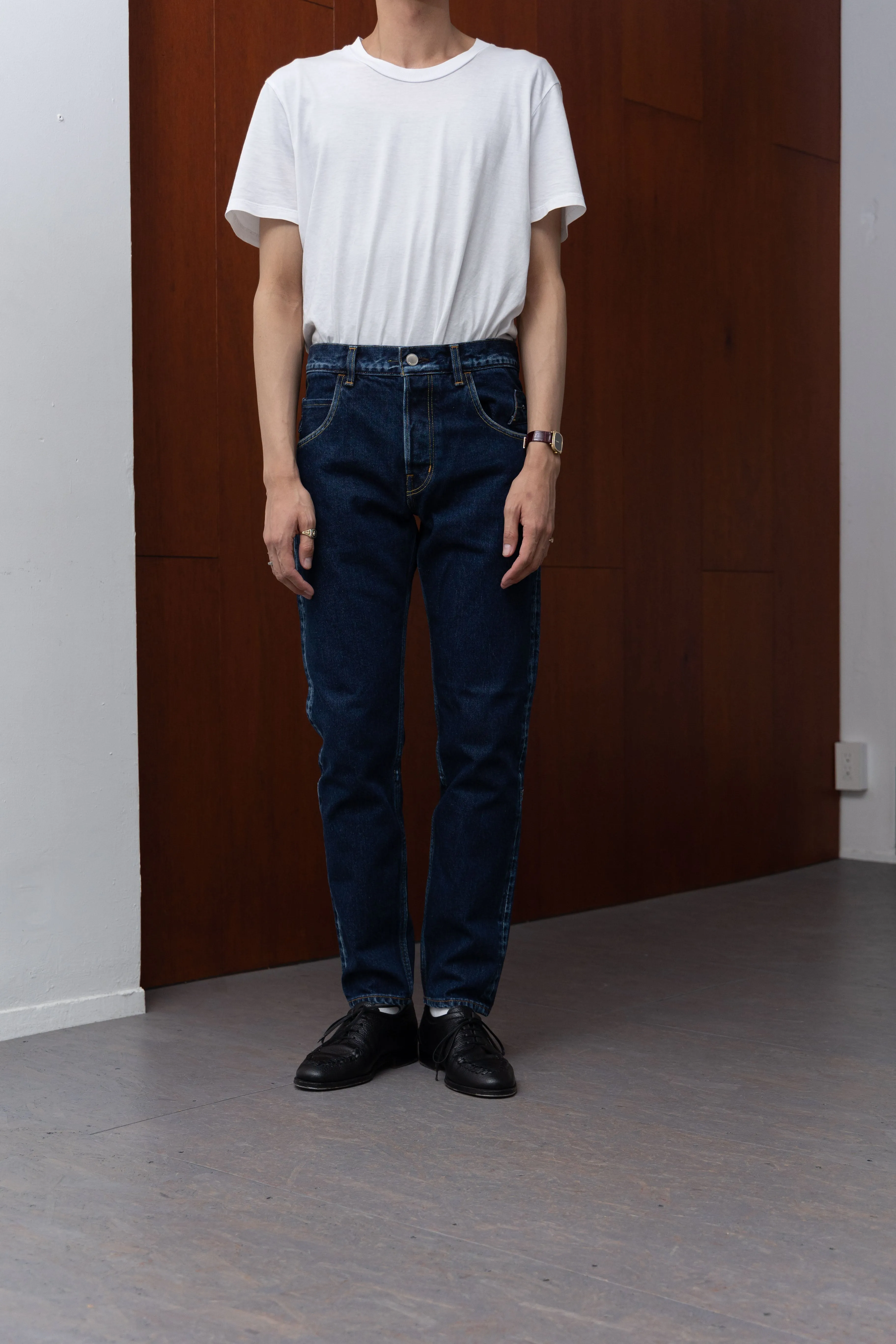 SLIM TAPERD SELVEDGE DENIM PANTS -Anderson- .06【WASH INDIGO】