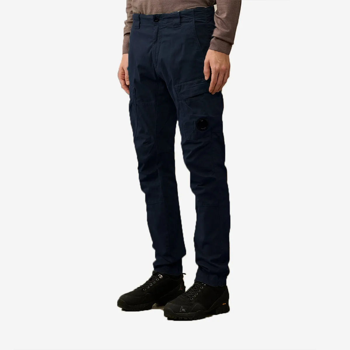 Stretch Sateen Lens Cargo Pants Ergonomic Fit - Total Eclipse Navy