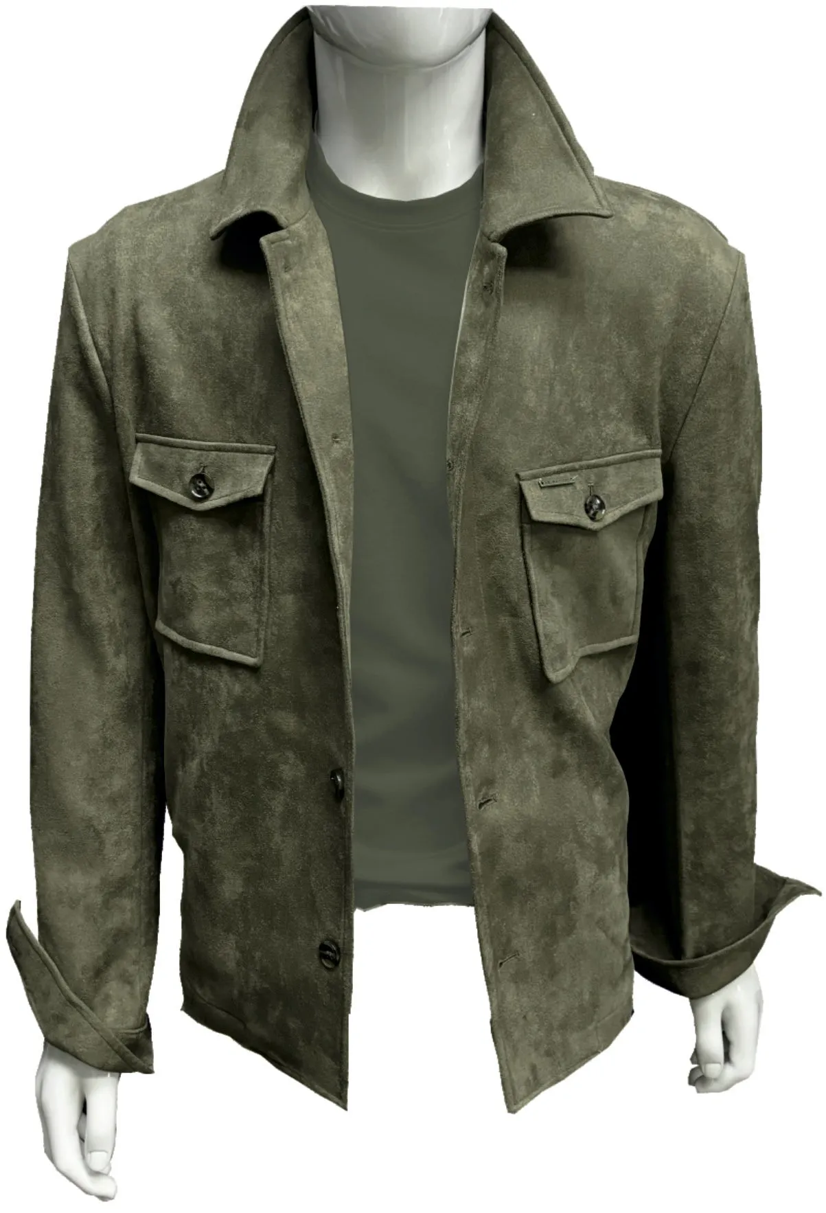 Suede Overshirt