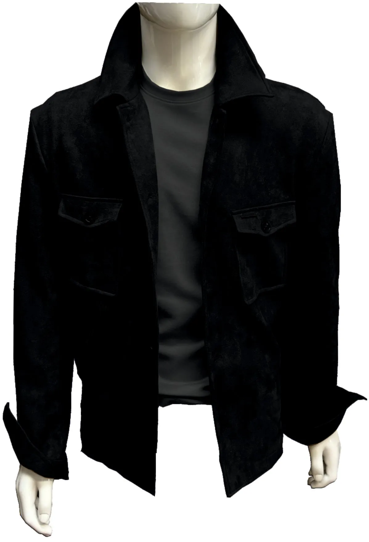 Suede Overshirt