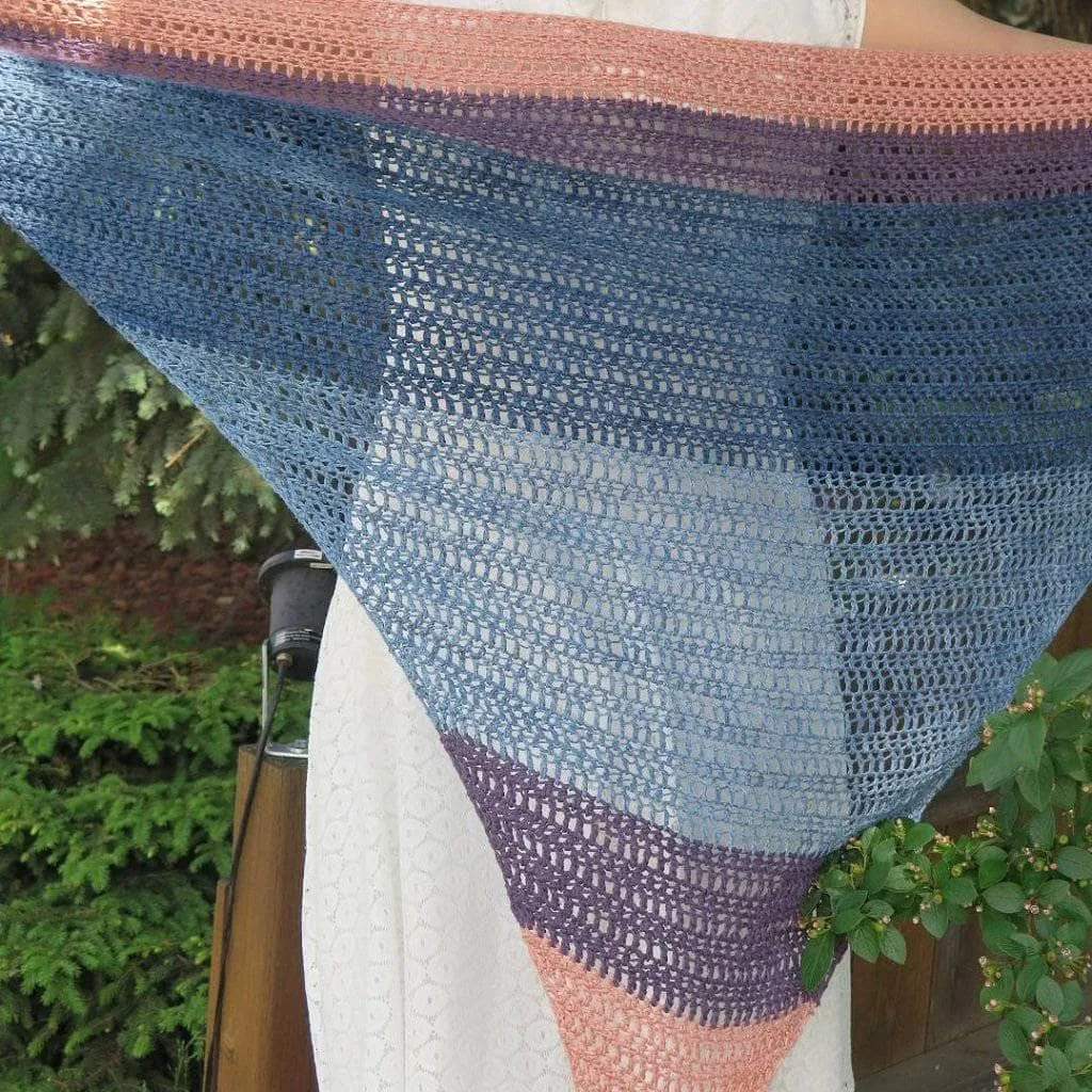 Sunset On The Water Shawl Crochet Kit