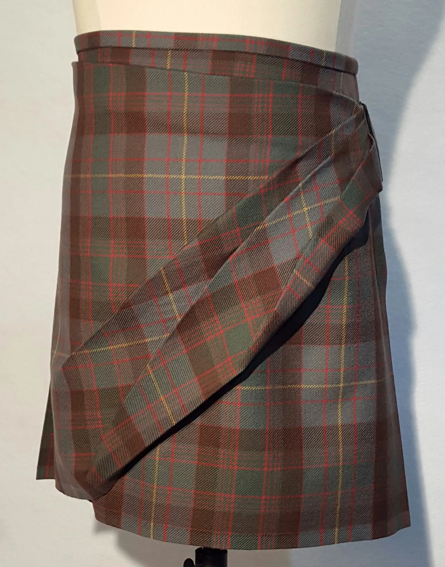 Sweep Front Tartan Kilt Skirt