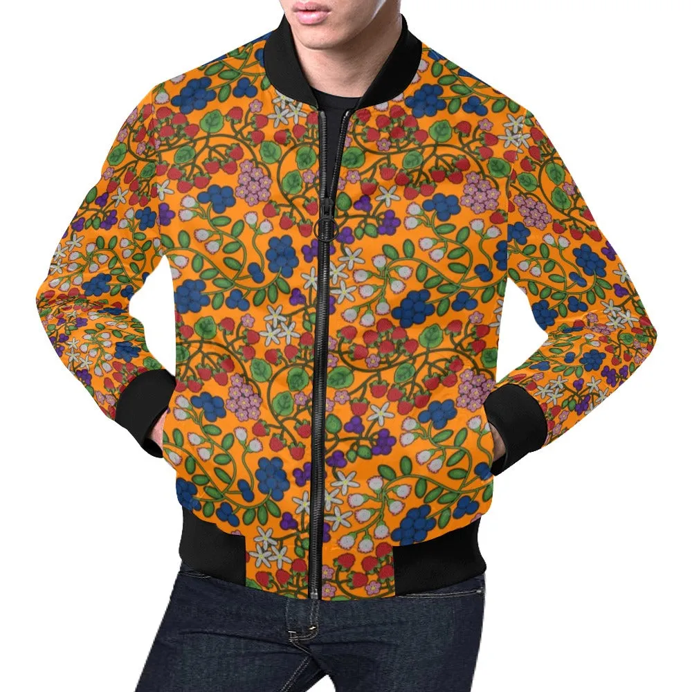 Takwakin Harvest Carrot All Over Print Bomber Jacket for Men