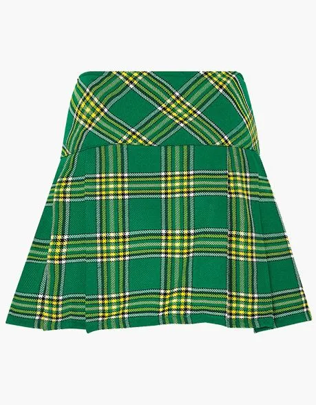 TARTAN MINI SKIRT KILT–IRISH GREEN