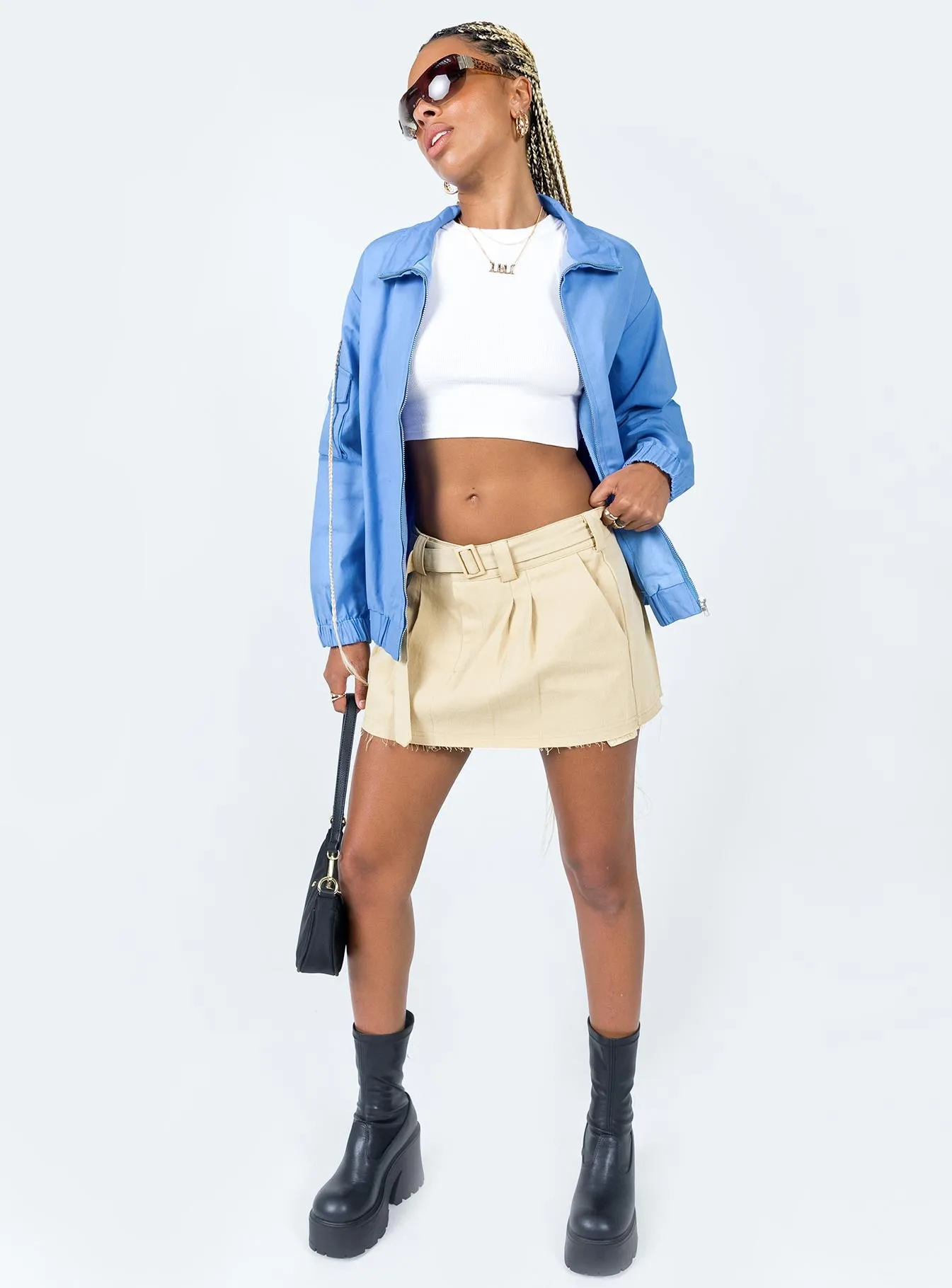 The Eva Bomber Jacket Blue