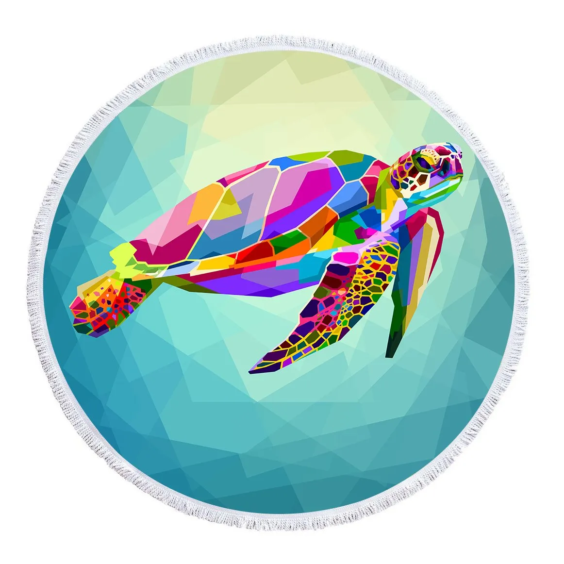 The Original Maui Sea Turtle Round Beach Towel