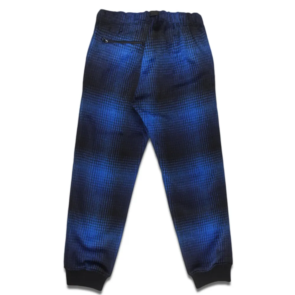 ts(s) - SHAGGY PLAID WOOL BLEND CLOTH / CLIMBING PANTS - NAVY