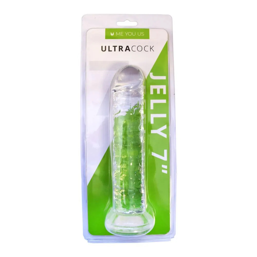 Ultra Cock Clear Jelly 7 Inch Dildo Dong - Me You Us