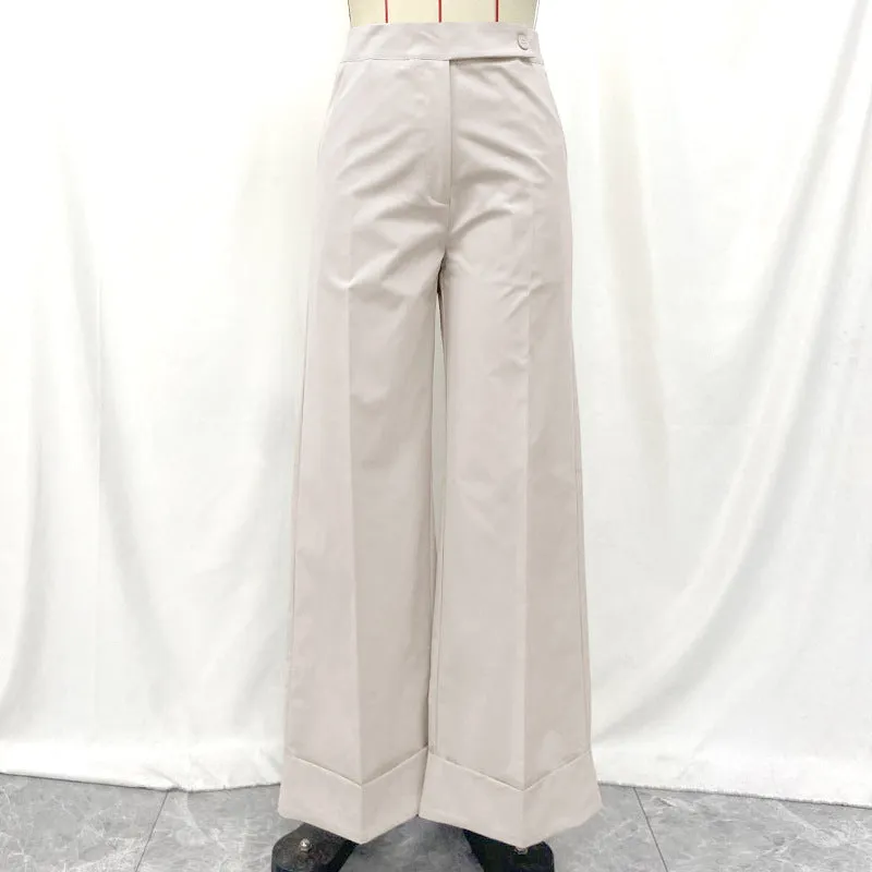 Uniwim 2000s fashion Autumn New Casual Pants Women's Casual Wide-Leg Fashionable Elegant Trousers Women