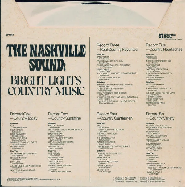 Various - The Nashville Sound: Bright Lights & Country Music (6xLP, Comp   Box) (NM or M-)