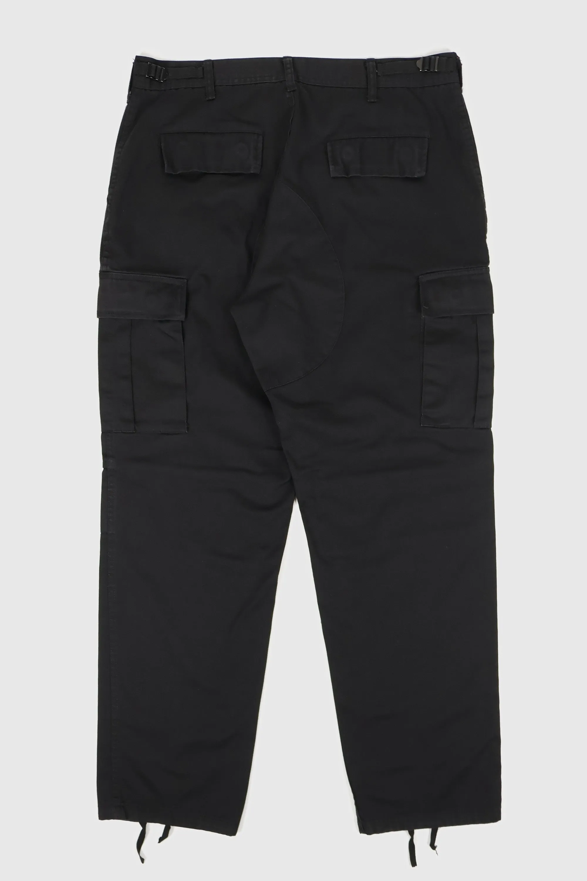 Vintage Black Utility Cargo Pants 01