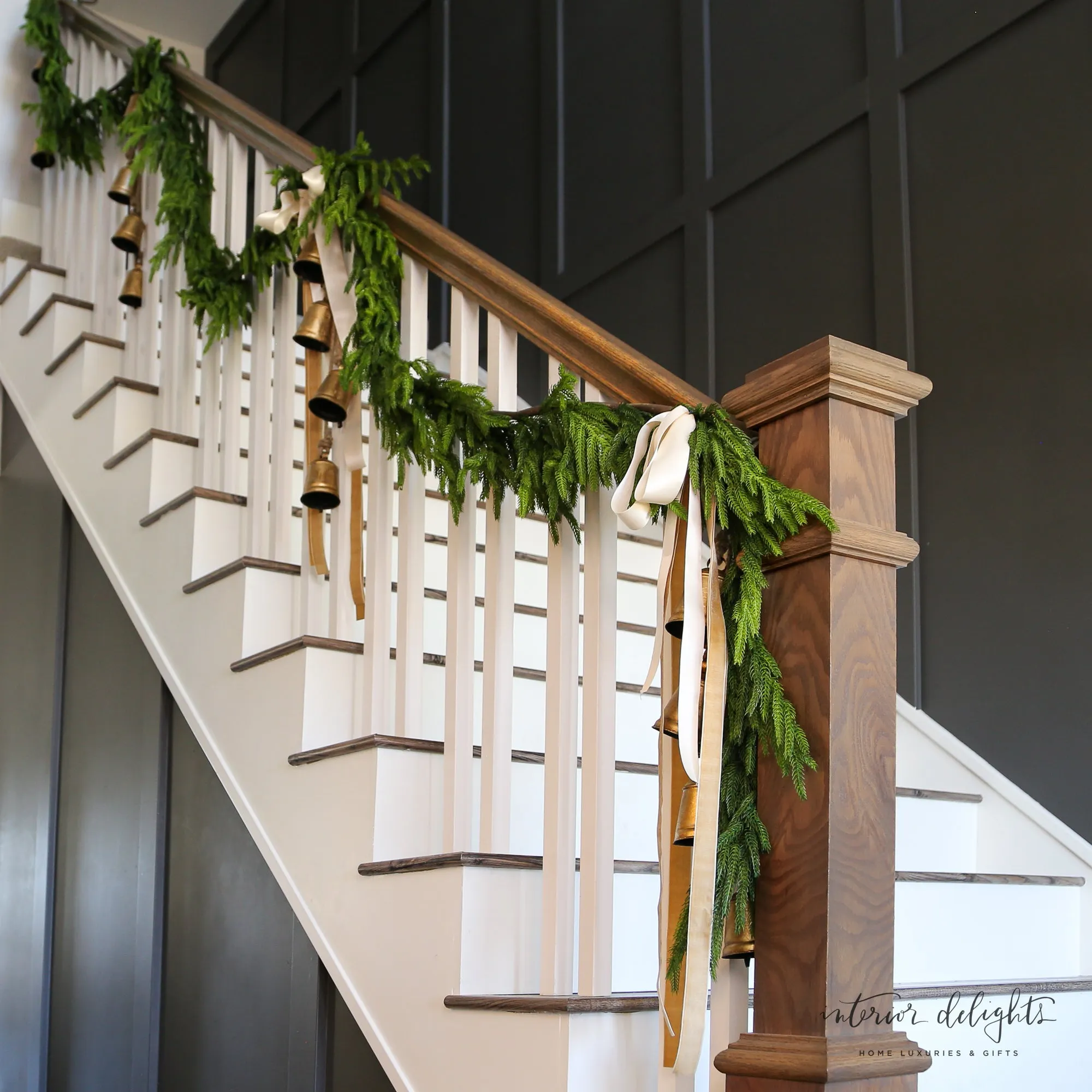 Vintage Flared Bells on Jute Hanging Rope