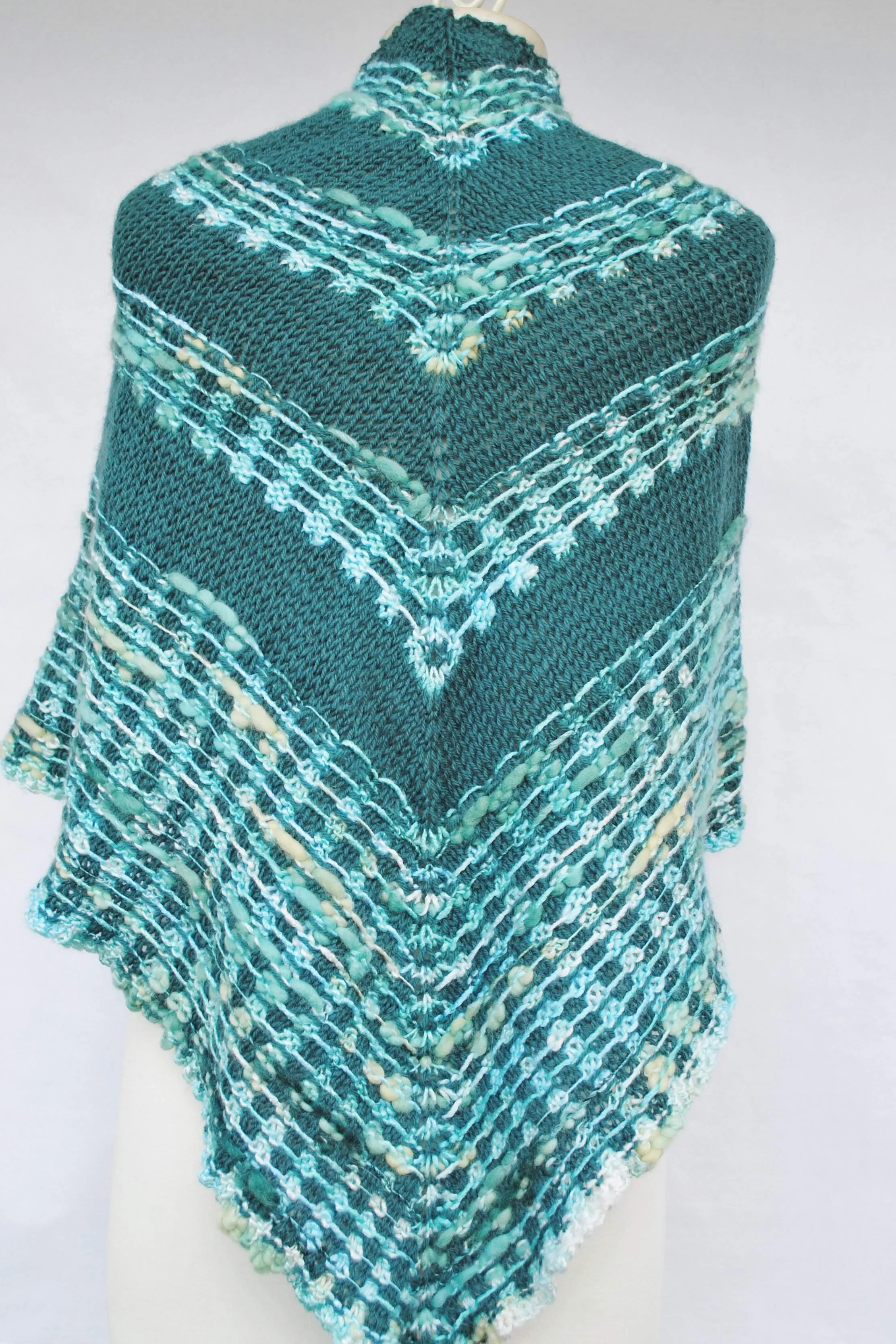 Wavered Knit Shawl PDF Digital Download