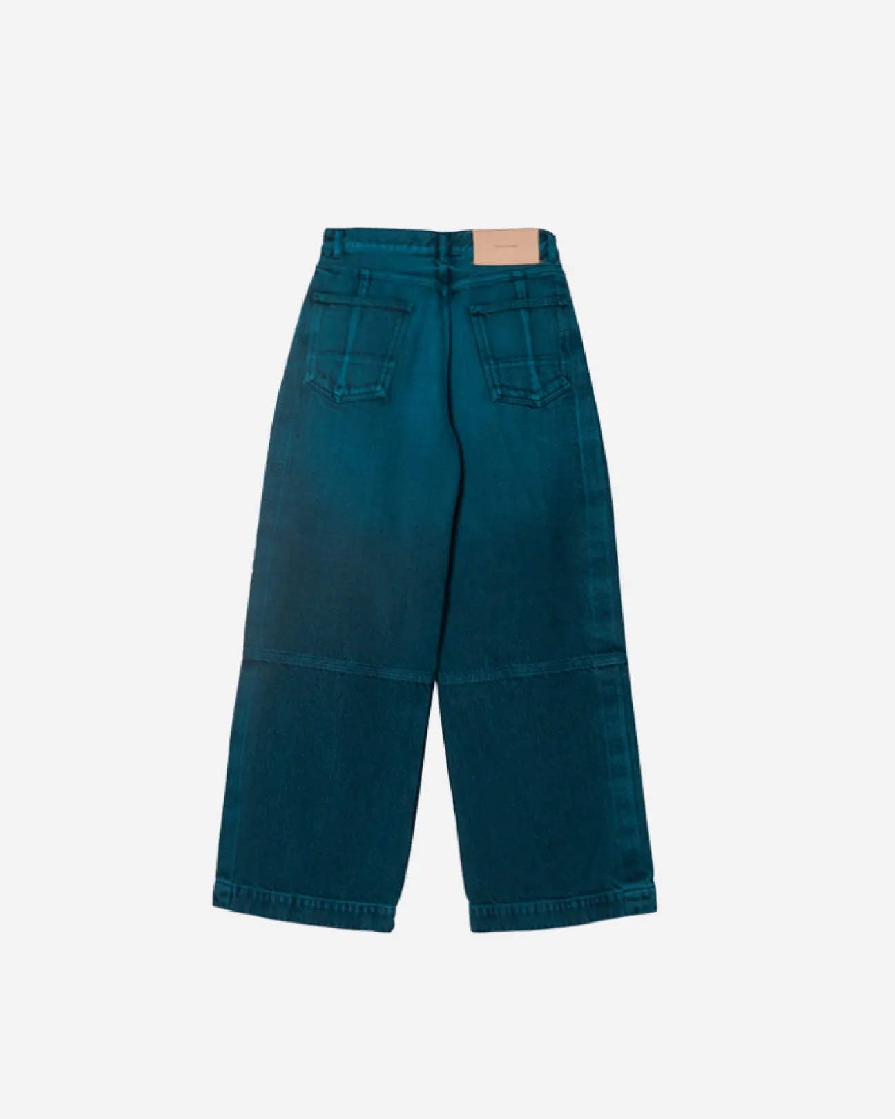 WIDE SEAM DENIM BAGGY PANTS .09【BLUE BLACK】