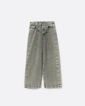 WIDE SEAM DENIM BAGGY PANTS .11 【LUNA WHITE】