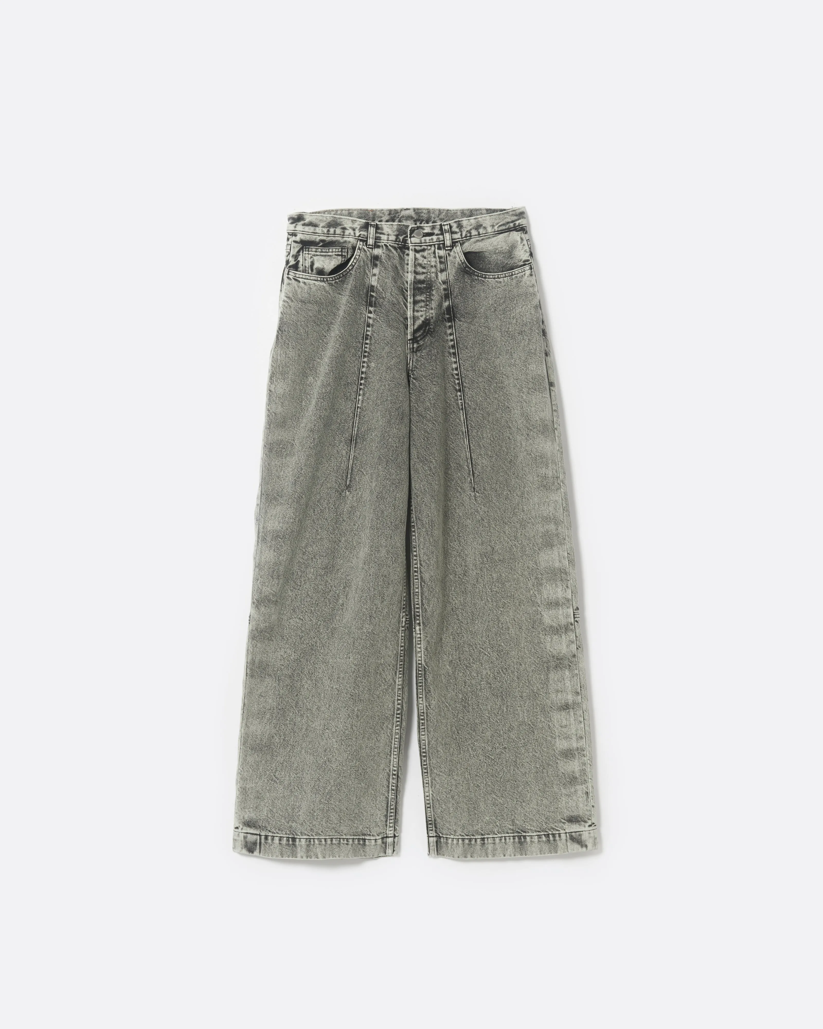 WIDE SEAM DENIM BAGGY PANTS .11 【LUNA WHITE】