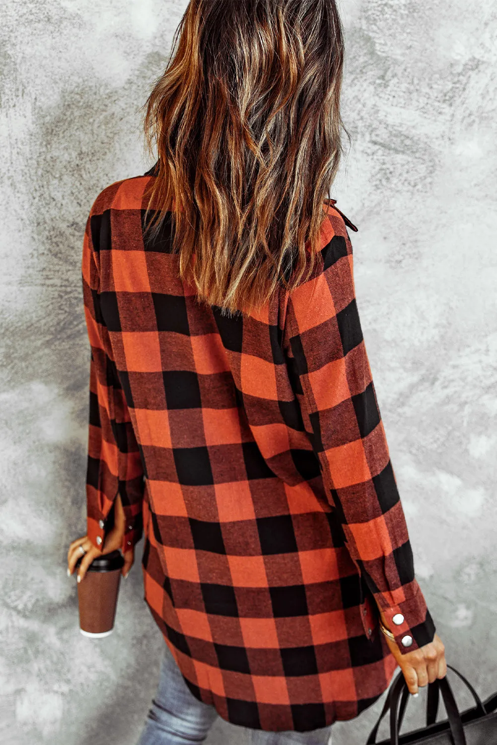 willow plaid shirt coat