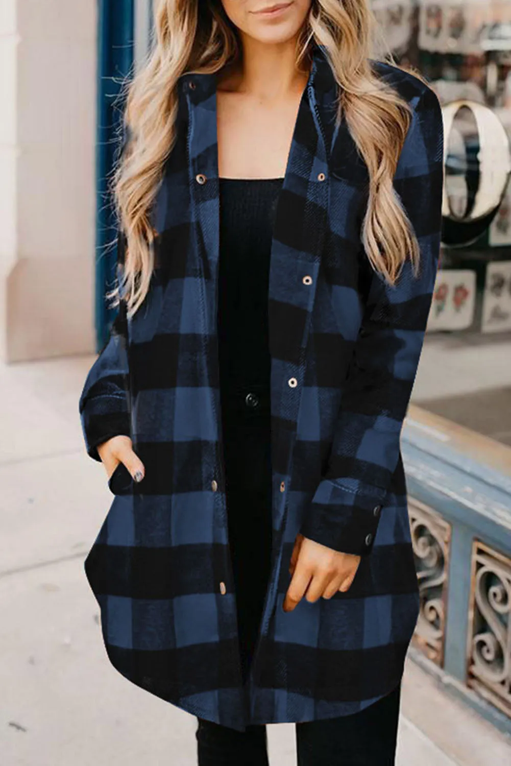 willow plaid shirt coat