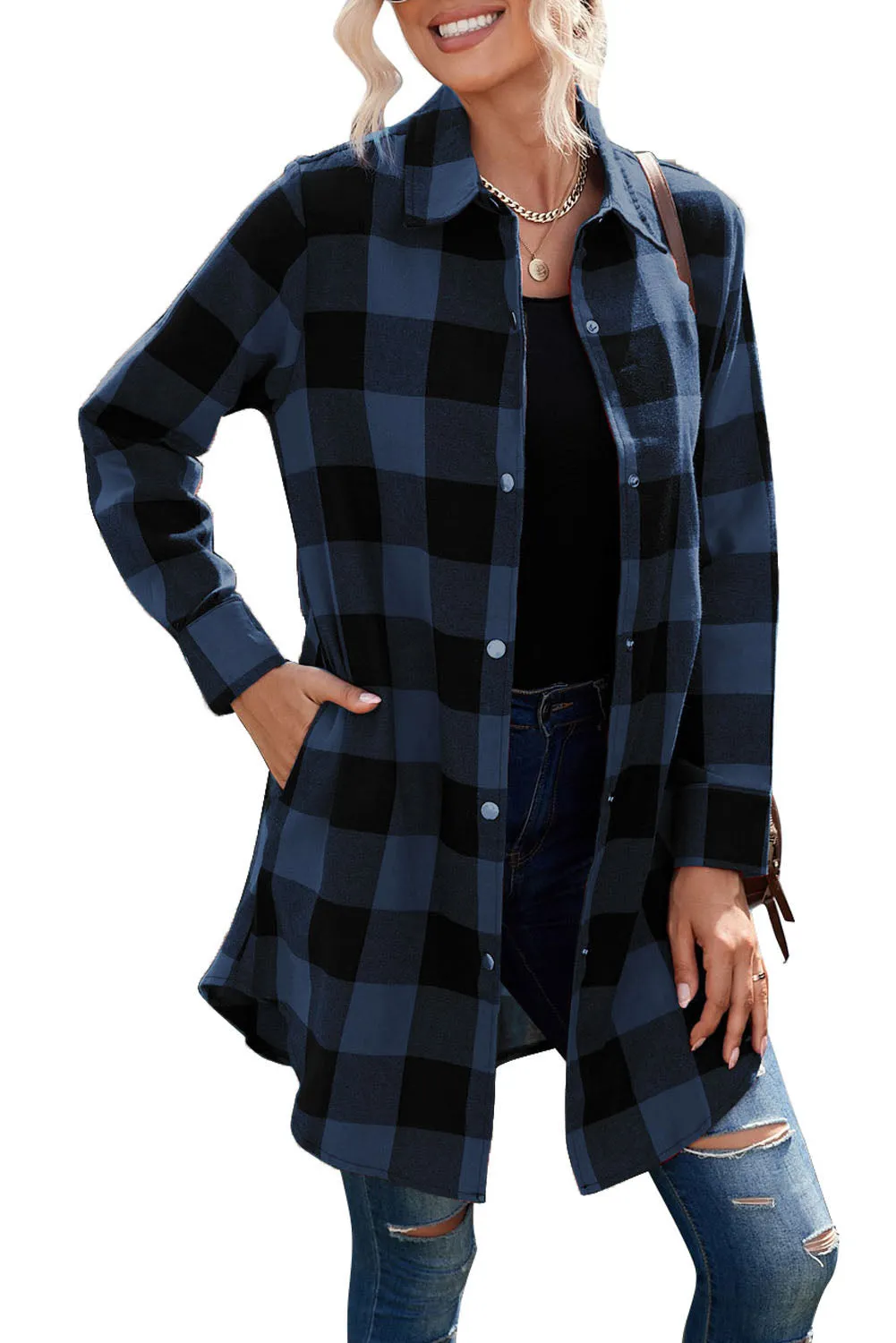 willow plaid shirt coat