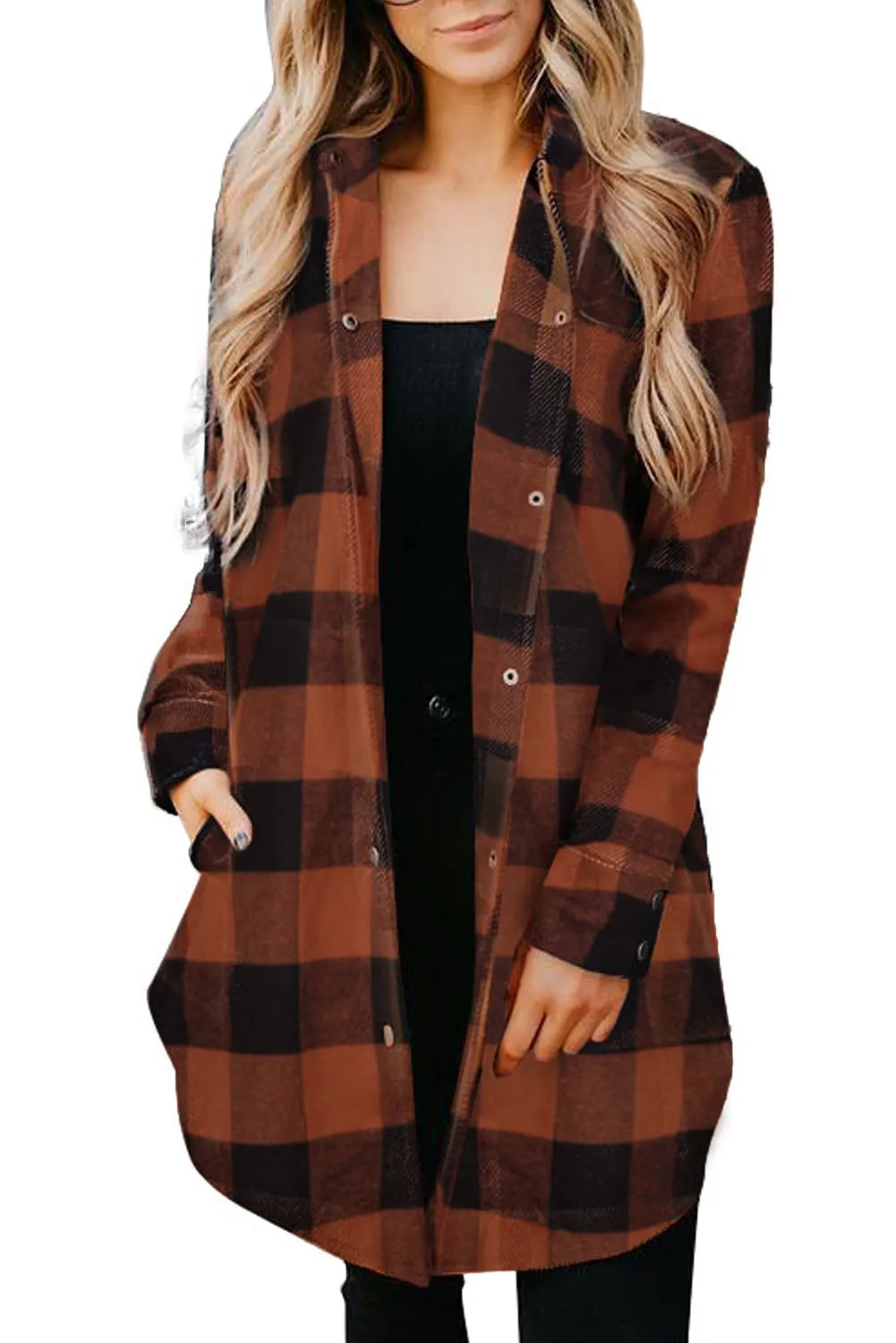 willow plaid shirt coat