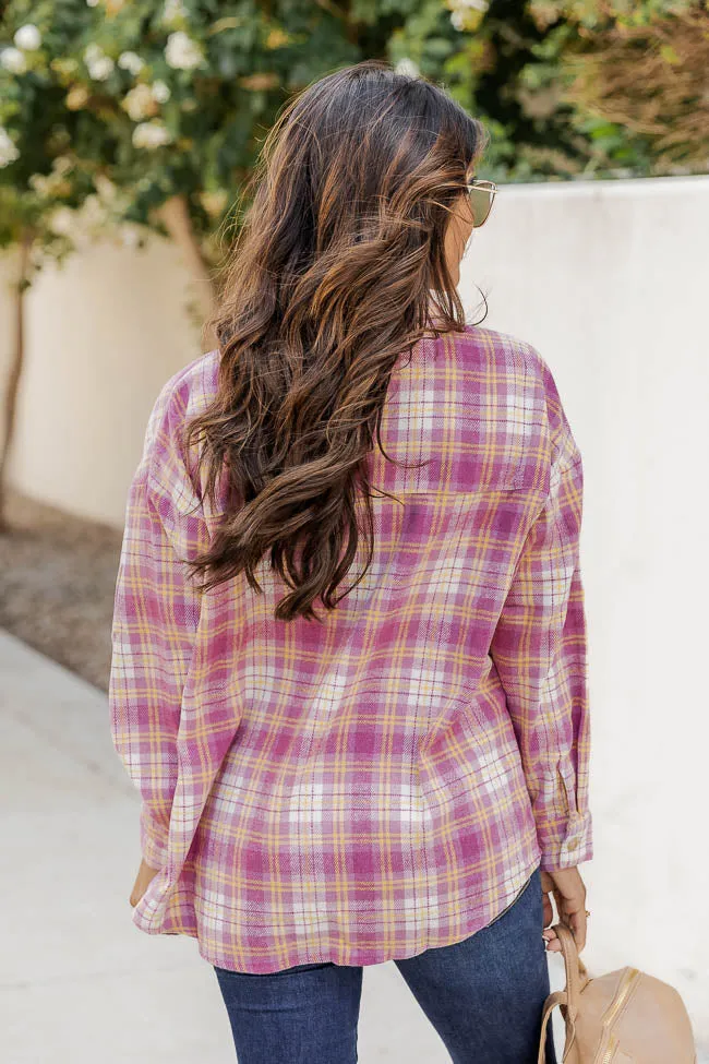 Wishing On Forever Pink Plaid Shacket FINAL SALE