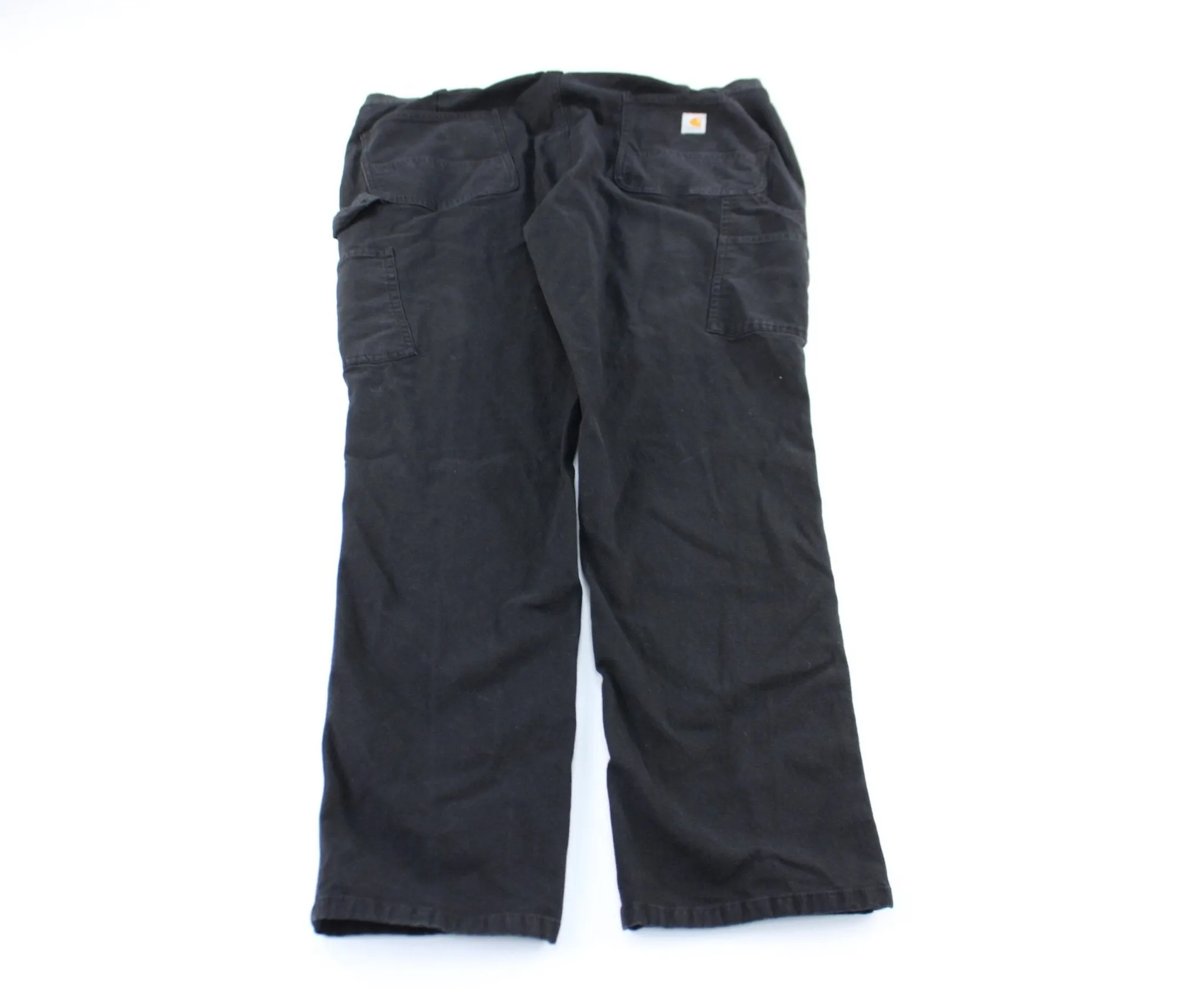 Women's Carhartt Logo Patch Black Cargo Pants