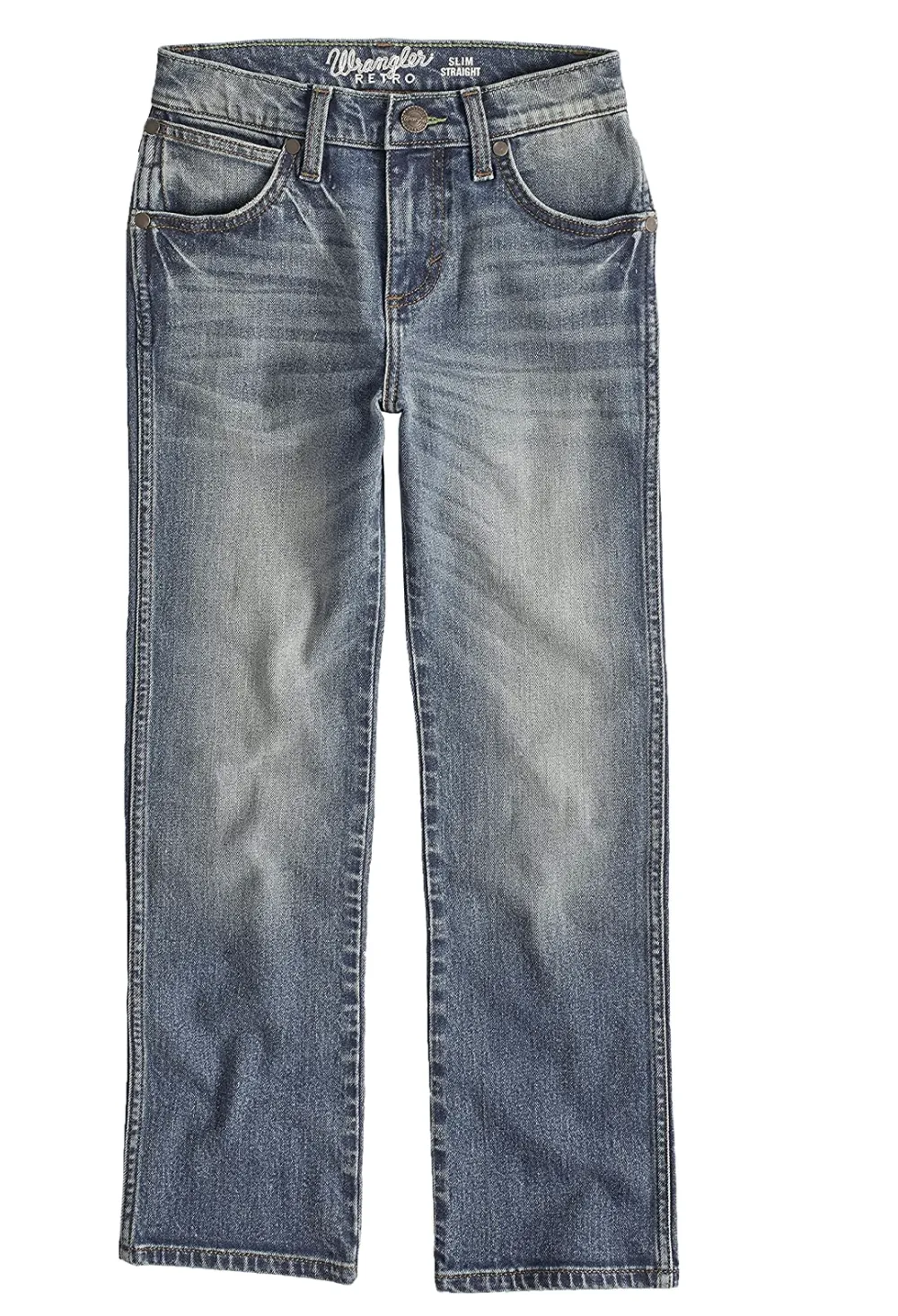 WRANGLER BOYS' RETRO SLIM FIT STRAIGHT LEG JEAN