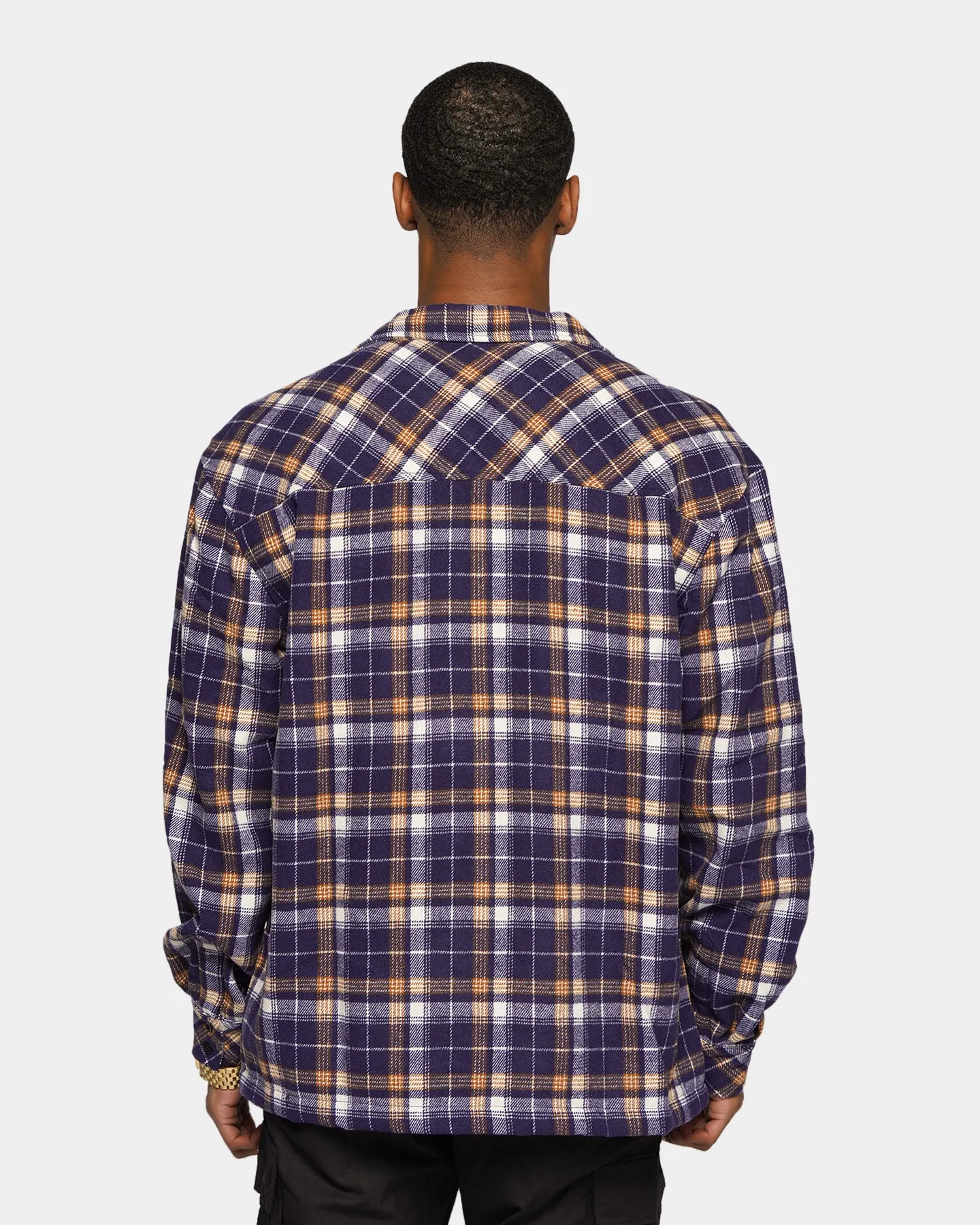 XXIII Soren Plaid Bomber Jacket Blue