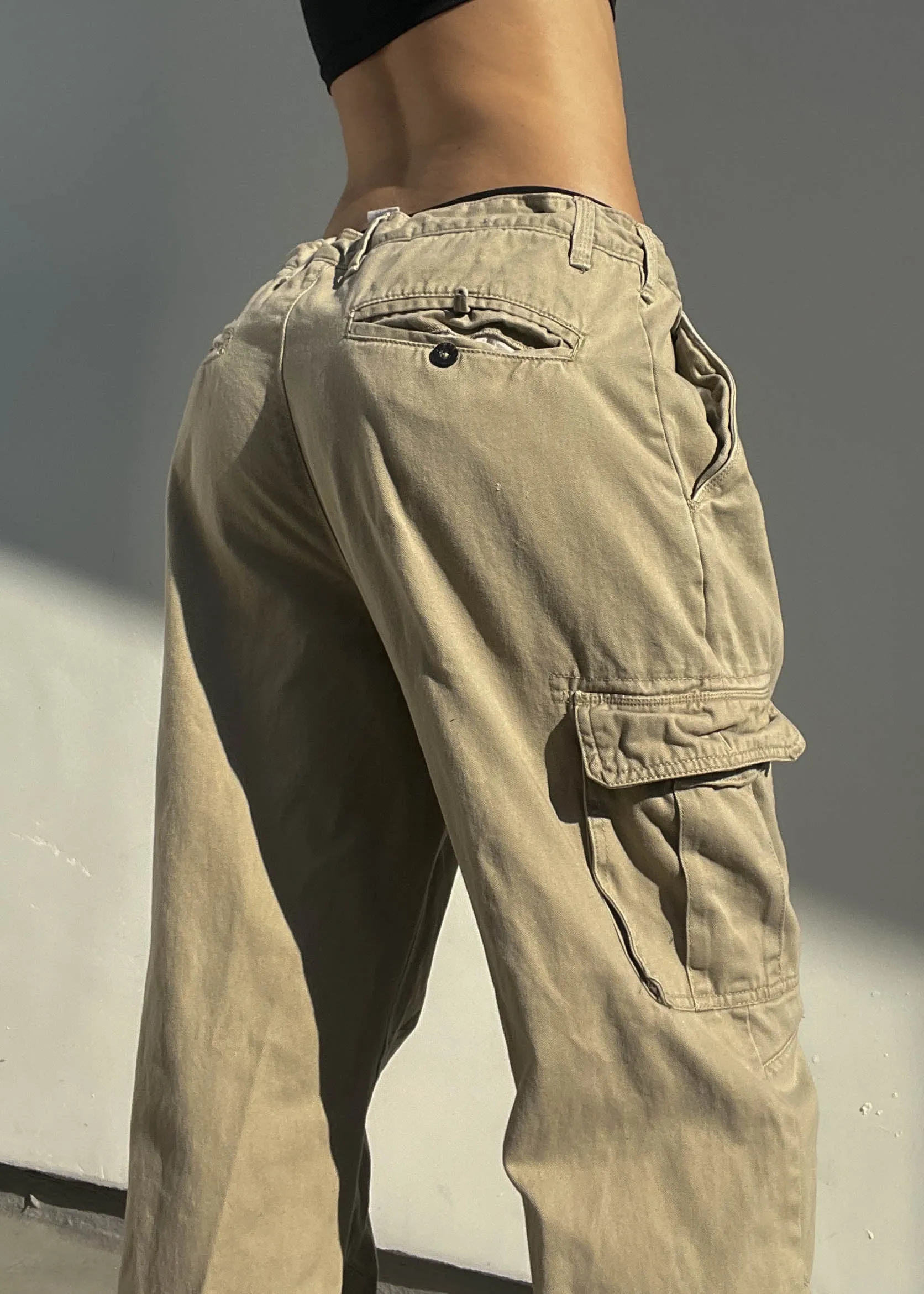 Y2k Khaki Cargos (L-XL)