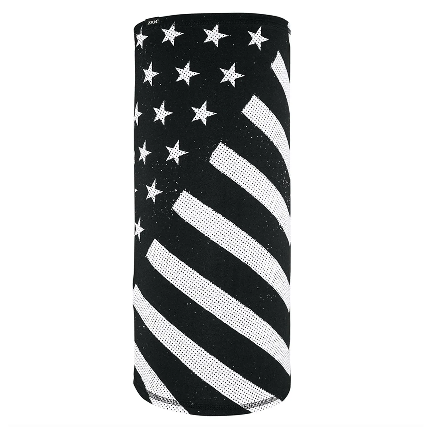 ZAN Headgear Motley Tube® Sportflex® UPF50 _Black/White Flag